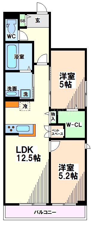 東京都日野市大坂上４丁目 間取り