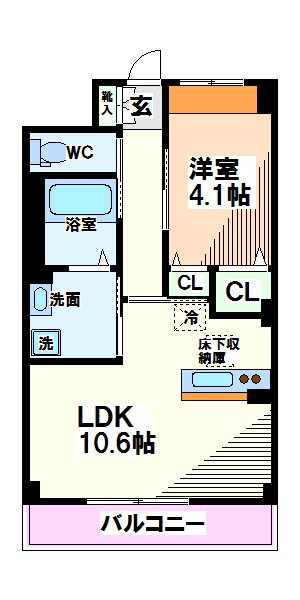 東京都立川市羽衣町２丁目 間取り