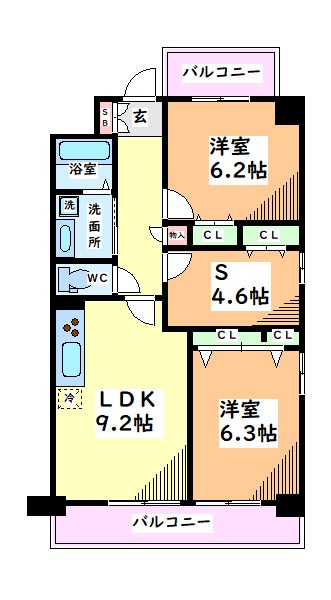東京都日野市新町１丁目 間取り