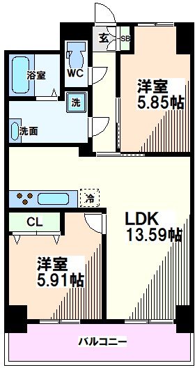 東京都日野市新町１丁目 間取り