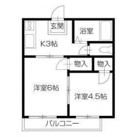 コーポ末広 間取り