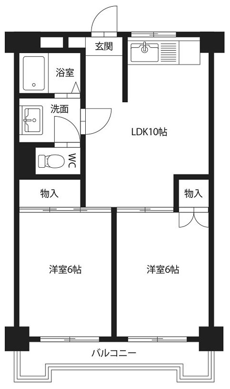 スカイステージ川内 間取り