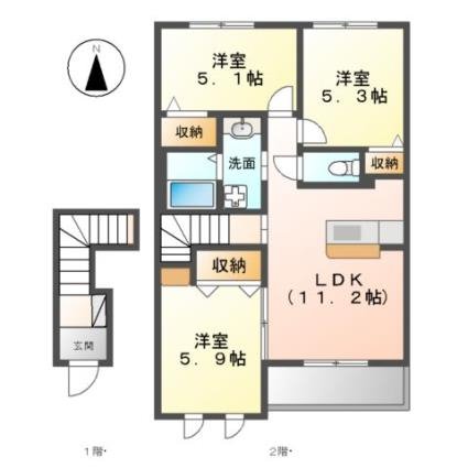 グランシャトー北島 間取り
