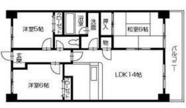 グランディール矢三Ｃ 間取り