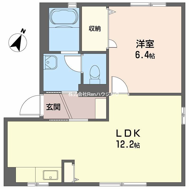 リッシュ良庵　Ⅰ 間取り