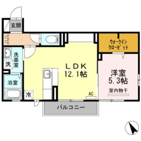 WIT　CUBE　A棟 間取り