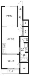 ピース・クレアB棟 間取り