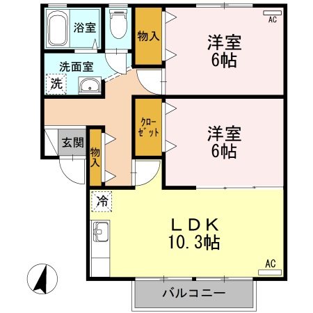 サニークレスト 間取り