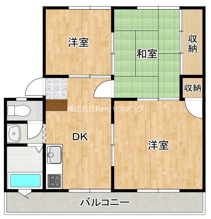 コーポ落合　C棟 間取り