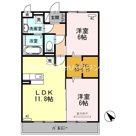 アーバンコート沖洲　Ⅱ 間取り