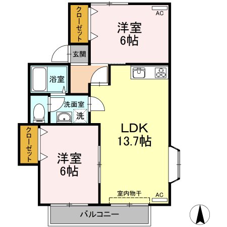 セジュール園木 間取り