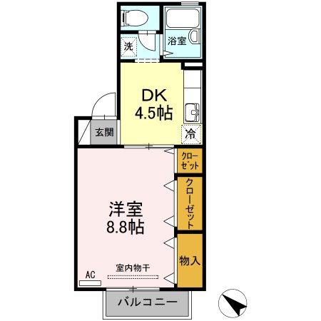 フロラシオン川内Ⅲ棟 間取り