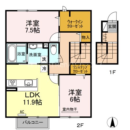 セジュール　藍  間取り