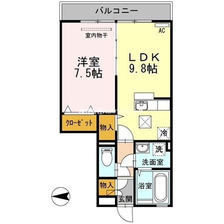 リバーパークA棟 間取り