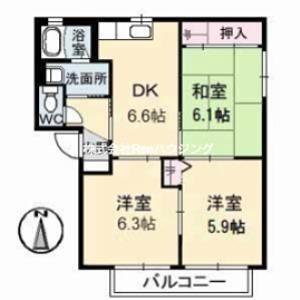 シャーメゾン　ラヴィ　F棟 間取り