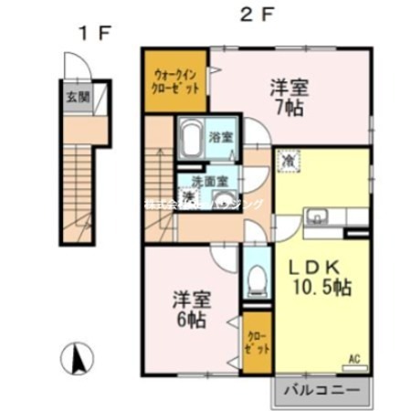 アクシス南島田　C棟 間取り