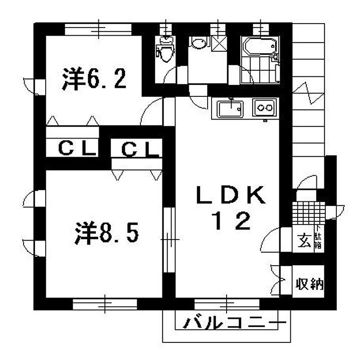 ドミール内浜 間取り