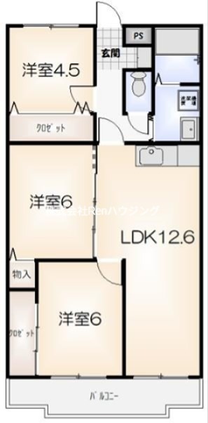 東洋ハイツパートⅡ 間取り