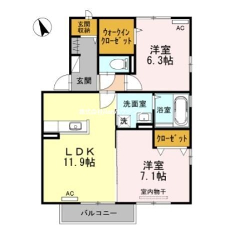 レーベン　ヒルズ　A棟 間取り