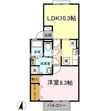 ステイトメント安宅　B棟 間取り