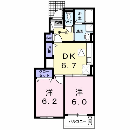 ルシール　名東Ｂ 間取り
