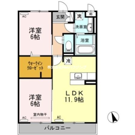 プリエ　ドゥ　A棟 間取り