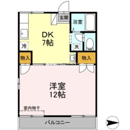セジュール住吉　B棟 間取り