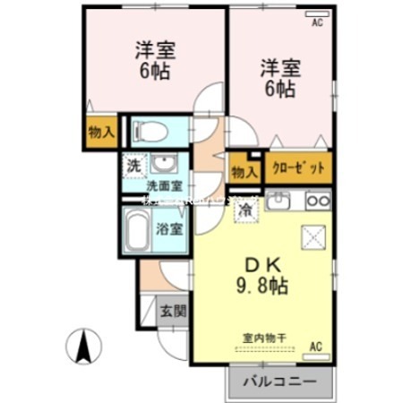 コスモ　スクエアA棟  間取り