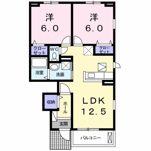 クラールプレディエＡ 間取り