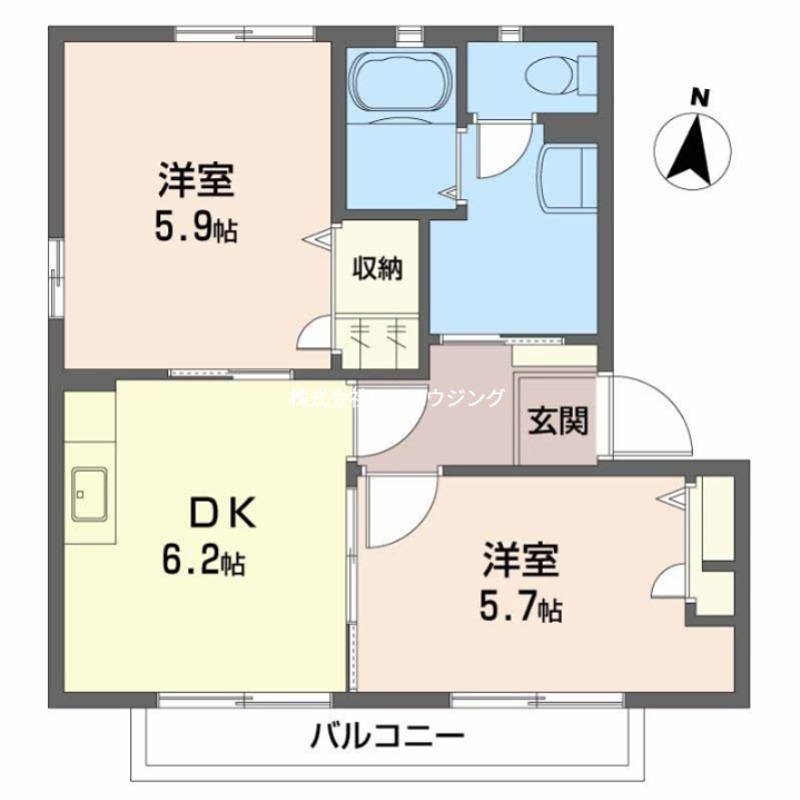 ヴィラージュマルイB棟 間取り