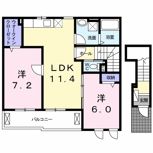 レヴェランスＢ 間取り