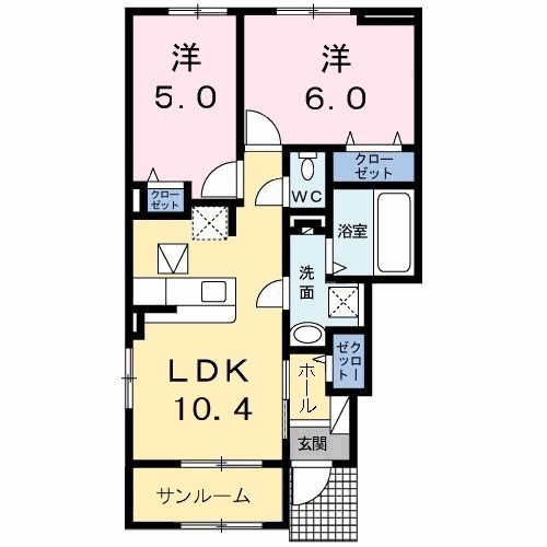 ボヌールメゾンＡ 間取り