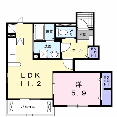 グランドゥール　Ａ 間取り