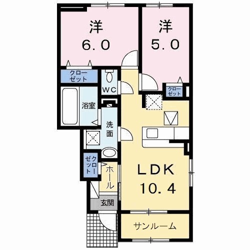 ボヌールメゾンＢ 間取り