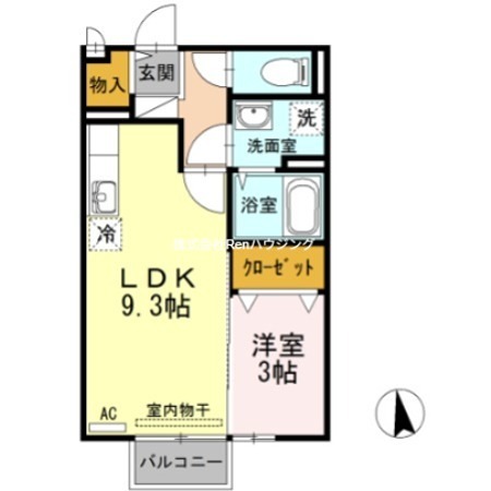 アクシス南島田　D棟 間取り