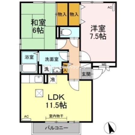 ファミール三軒屋 間取り