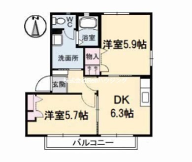 ヴィラージュマルイA棟 間取り