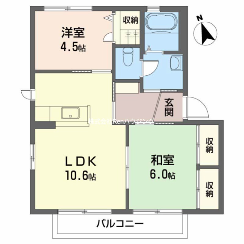 シャーメゾン沖洲　5番館 間取り