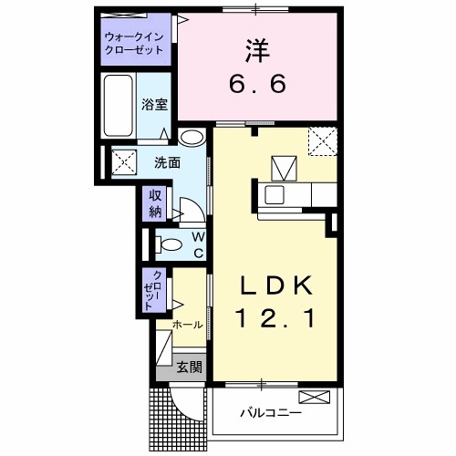 クラール　安宅Ｅ 間取り