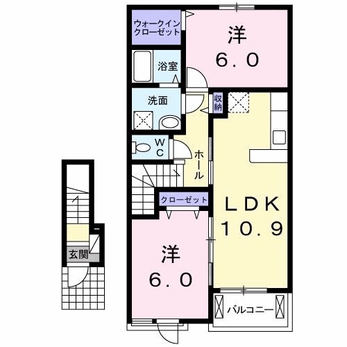 マーヴェラス　Ｇ 間取り