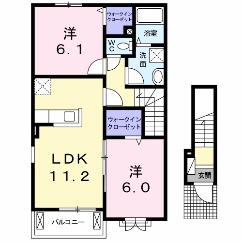 コンフォール矢三　C 間取り