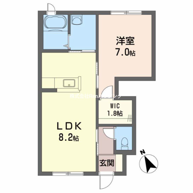 シャーメゾン南沖洲　B棟 間取り