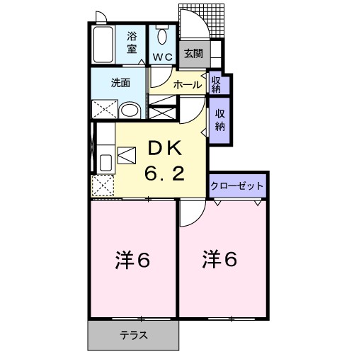 アグリーアブル　レジデンス　Ｃ 間取り