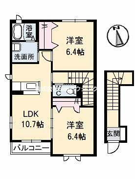 シャーメゾンマルシェ　A棟 間取り