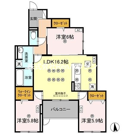 エグレットテラスⅡ 間取り