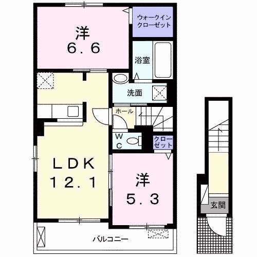 エスポワール・藍 間取り