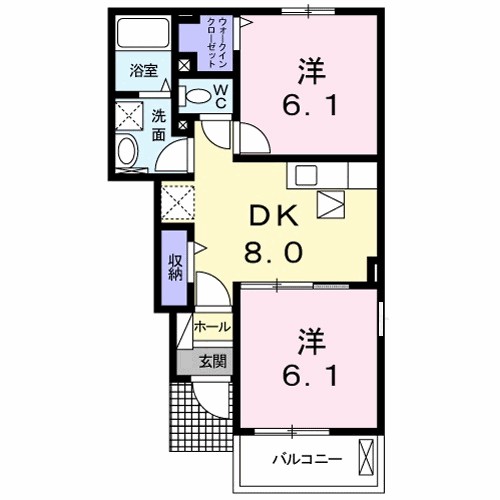 コンフォール矢三　C 間取り