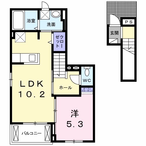 ゴールドハウス　Ⅱ 間取り