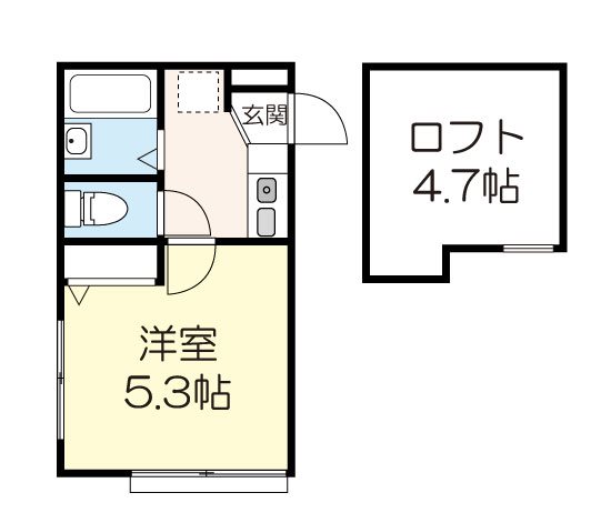 マ・ピエス東生田弐番館 間取り図