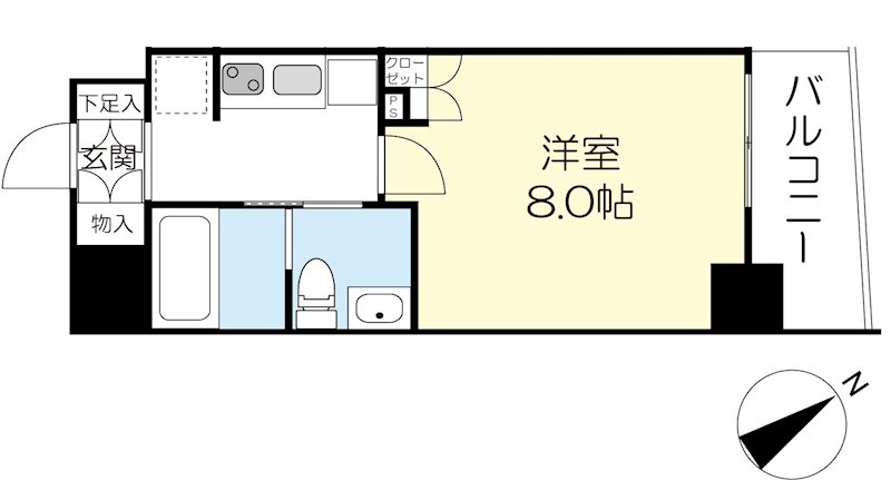 Legabene八丁堀 間取り図